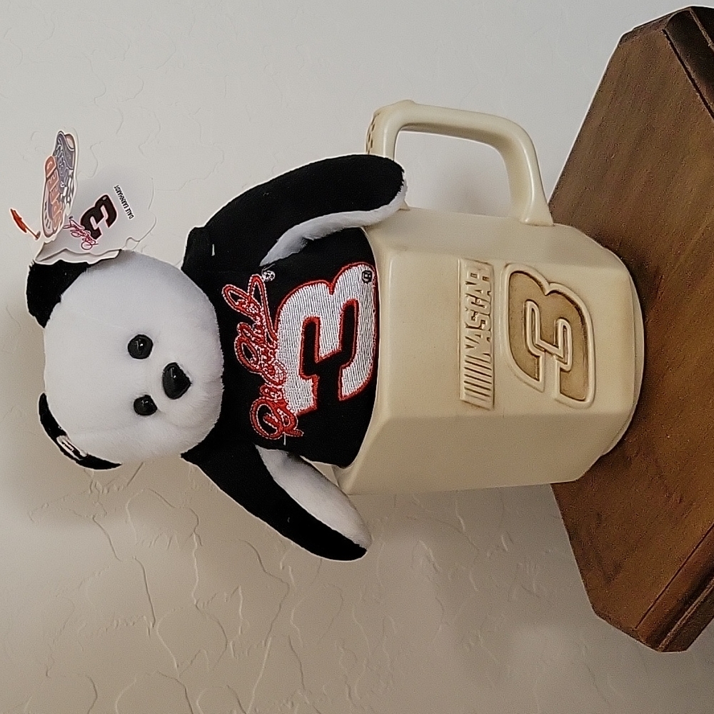Vintage Nascar Mug & Beany